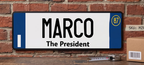 Targa personalizzata nome - targa,