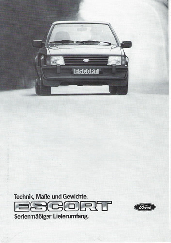 Brochure auto ford escort - auto,