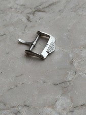 HEUER VINTAGE STEEL WATCH STRAP BAND BUCKLE FIBBIA OROLOGIO ACCIAIO 16mm UHREN 