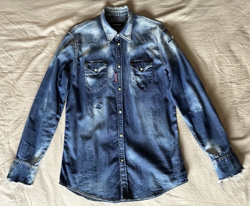 Camicia jeans denim uomo - denim,