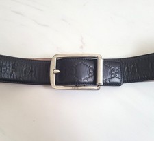 Cintura Gucci -- NERA GG Cintura Uomo 295331