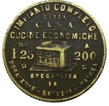 GETTONE F.LLI BRAMBILLA CUCINE ECONOMICHE VIA BROLETTO MILANO