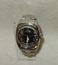 Orologio Chronotech Uomo Quadrante Nero Acciaio Inox Luminoso Data Nuovo