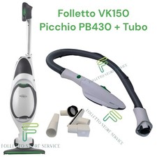 FOLLETTO VK150 HD50 VORWERK COMPLETO PICCHIO PB430 CON TUBO FLESSIBILE ACCESSORI