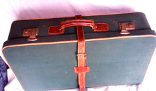 VALIGIA DA VIAGGIO LEGGERA ESTIVA ANNI  60 OTTIME CONDIZIONI   CUOIO