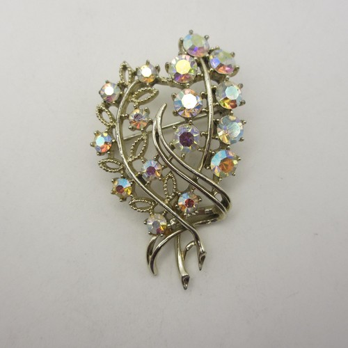 Spilla coro vintage strass - ab,