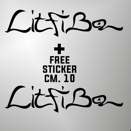 Adesivo prespaziato litfiba - adesivo,