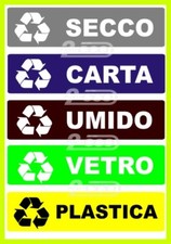 5 TARGHETTE ADESIVE "RACCOLTA
