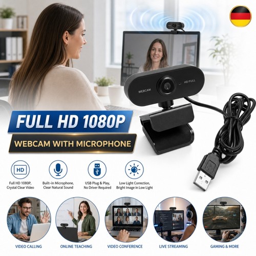 Telecamera webcam 1080p usb - telecamera,