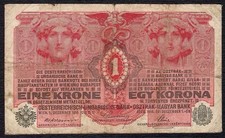Austria-Hungary 1916 (KK# 127a) - 1 Corona/One Krone/Eine Krone/Egy Korona