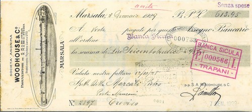 Assegno bancario soc anonima - assegno,