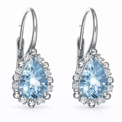Earrings 18k white gold - -,