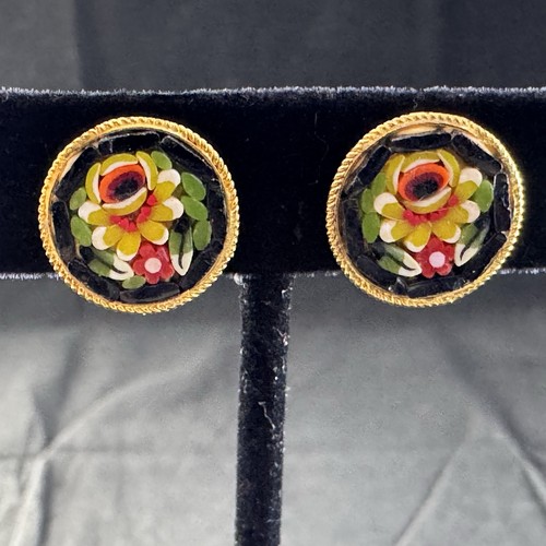 Orecchini vintage floreale - orecchini,