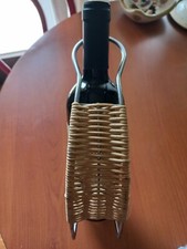 Porta bottiglie da tavola di design in metallo E Vimini - Vintage