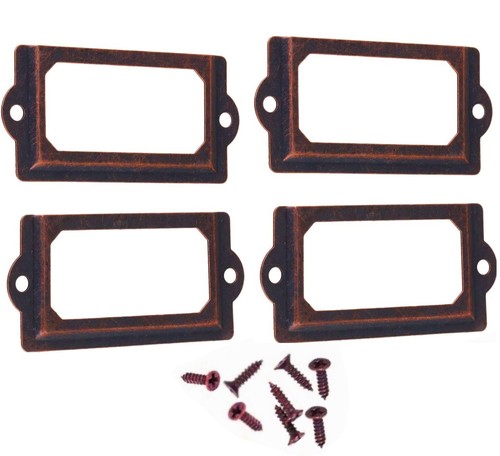 Porte étiquettes métal - 4, porte-étiquettes