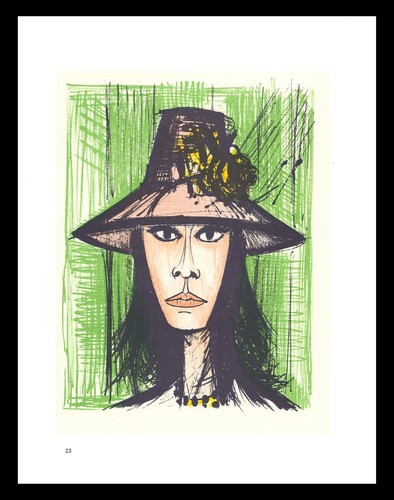 1967 bernard buffet litografia - buffet,