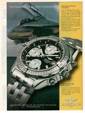 BREITLING 1884 pubblicità 1 pagina OROLOGIO Chronometer principles aviation