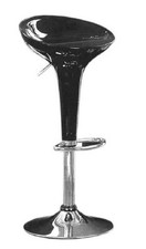 SGABELLO BAR REALIZZATO IN ABS IN COLORE NERO
