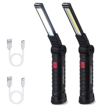 Torcia Magnetica Portatile Ricaricabile 2 Pezzi Campeggio Autofficina Escursioni