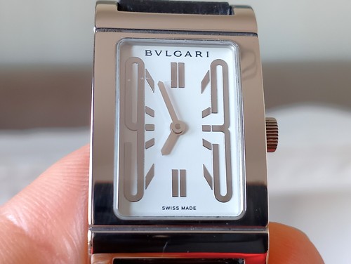 Bulgari rettangolo acciaio - rettangolo,