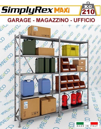 Scaffale metallo kit simplyrex - metallo,