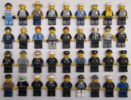 Lotto minifigure lego police - 5,