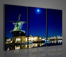 QUADRI MODERNI HAARLEM QUADRO MODERNO OLANDA ARREDAMENTO CASA QUADRO TRITTICO