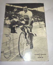 Antonio Maspes cucine Ignis  ciclismo + autografo  anni 60