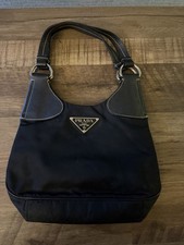 Prada nylon top handle bag - top,
