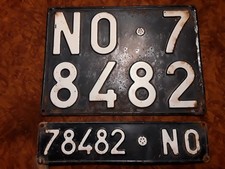 TARGA AUTO D’EPOCA COMPLETA