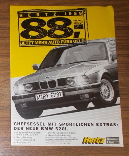 Rara pubblicità bmw 520i per - bmw,
