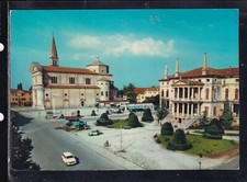 Cartolina Noventa Vicentina Villa Palladiana Duomo AUTO EB247