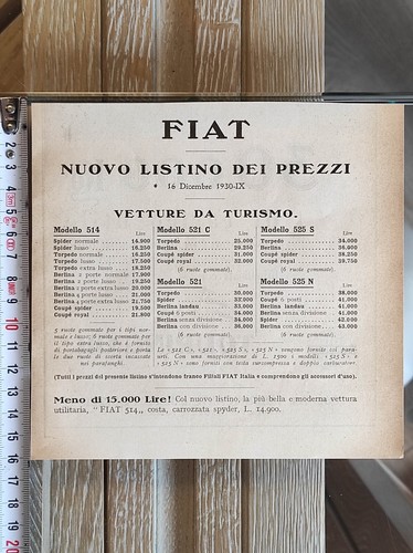 Antica pubblicità 1930
