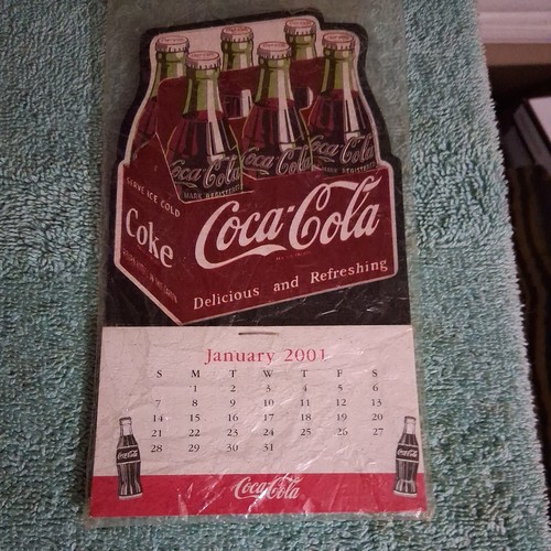Coca cola 2001 mini calendario - coca-cola,