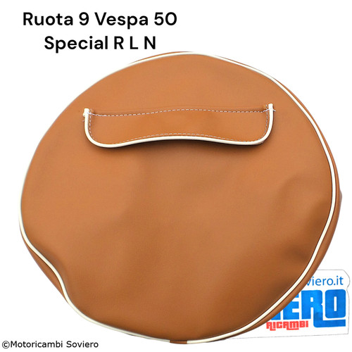 Copriruota marrone rigo bianco - marrone,