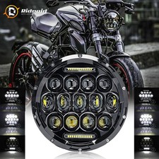 Round led headlight drl for - 7",