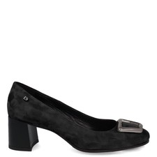 Donna Serena Decollete' Donna In Pelle Scamosciata, Con Accessorio - NER (Nero)