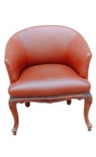 Poltrona Da  ufficio In Pelle vintage