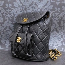 Zaino nero CHANEL Lamb Skin