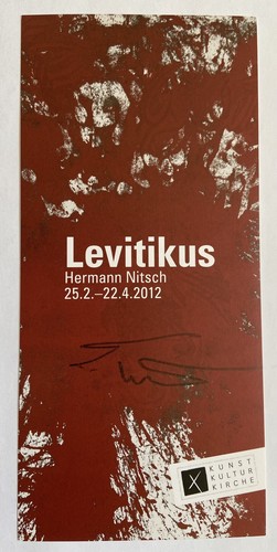 Hermann nitsch cartolina - hermann,