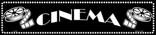Insegna stradale cinema home - insegna,