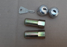 2 BULLONI FEMMINA RUOTA ANTIFURTO AUTO EPOCA FIAT-FILETTI 12X1,5-ESAGONO 19 MM