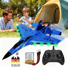 Telecomando aereo radiocomandato RTF aereo con luce notturna LED 2,4 GHz con 2 batterie.