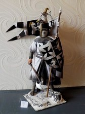 Cavaliere crociato medievale teutonico personalizzato 12" RARO personaggio da collezione, scala 1/6.