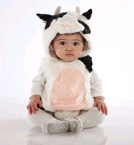 Costume mucca fienile ceramica