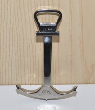 Apribottiglie Cavatappi M.H. UK Pat forma ancora cromato vintage