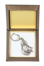 Cane Pastore Tedesco - Portachiavi In Argento Con Cane In Un Regalo