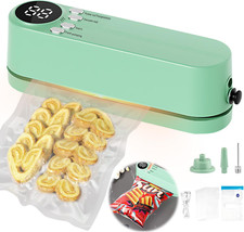 Mini Sacchetto Sigillante Sottovuoto, 3 in 1 Sacchetto Termosigillatore Sottovuoto Macchina per Secco/Moi