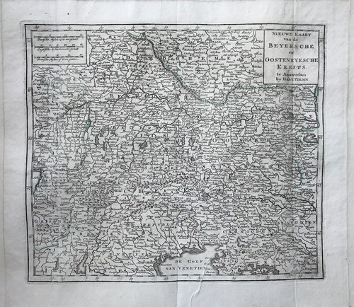 Antica mappa scarsa - , 1740