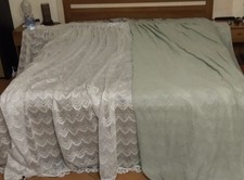 Tenda Di Rara Bellezza Lino E Pizzo Burano Anni 50